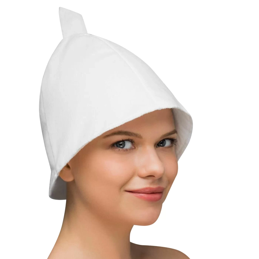 Шапочка для сауны 7-слойная спанлейс белая