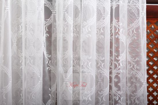 Тюль с вышивкой Милана (молочный)