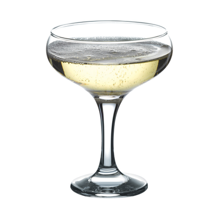 Шампанское-блюдце «Бистро»; стекло; 260мл; D=95/63,H=132мм; прозр.