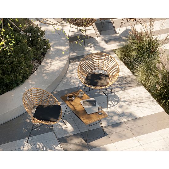 Стул vetle round, ротанг