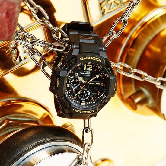 Мужские часы CASIO G-SHOCK GA-1100GB-1ADR