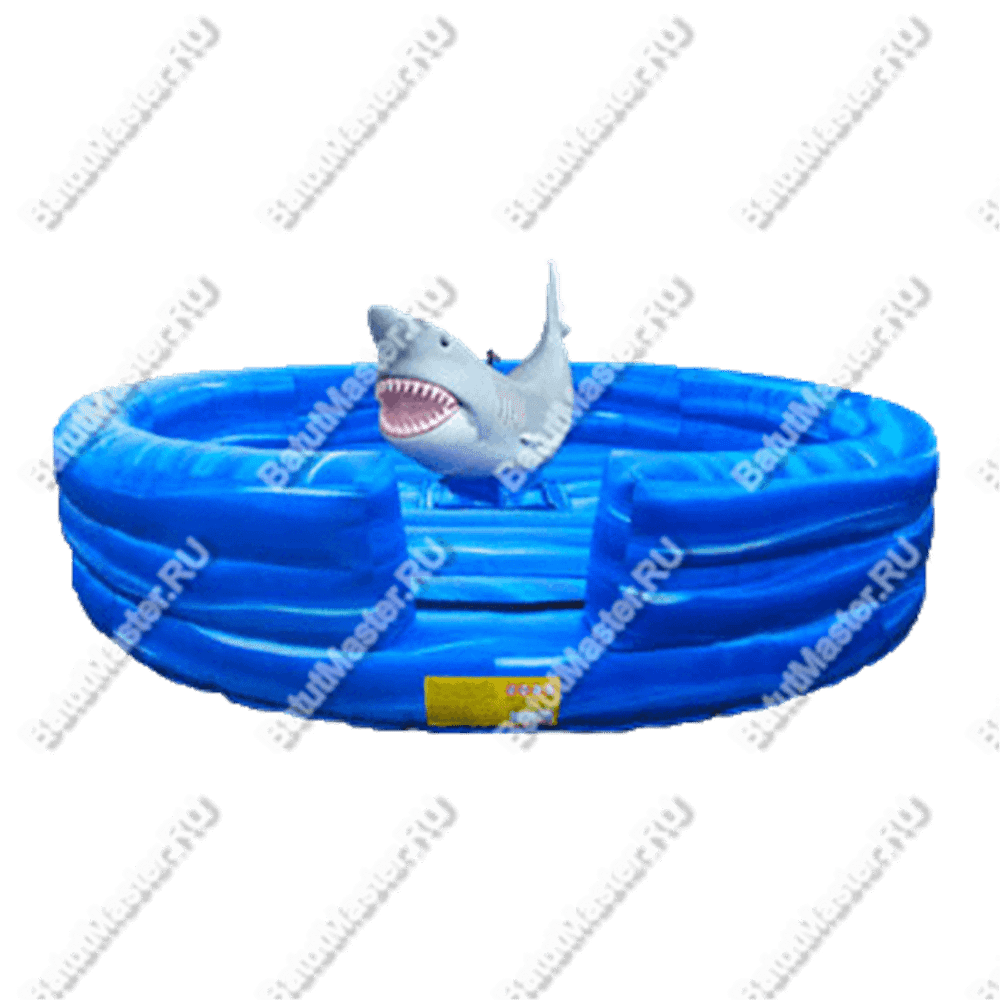 Надувной аттракцион Родео, акула+батут, "Акула 2", 5*5*3 м