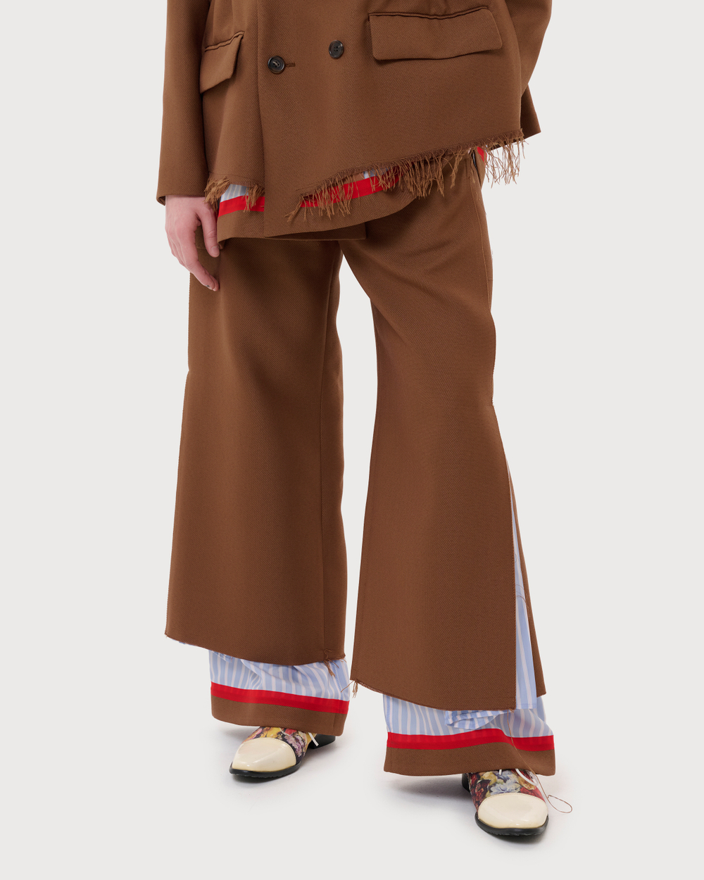 UNDERCOVER БРЮКИ КОРИЧНЕВЫЕ