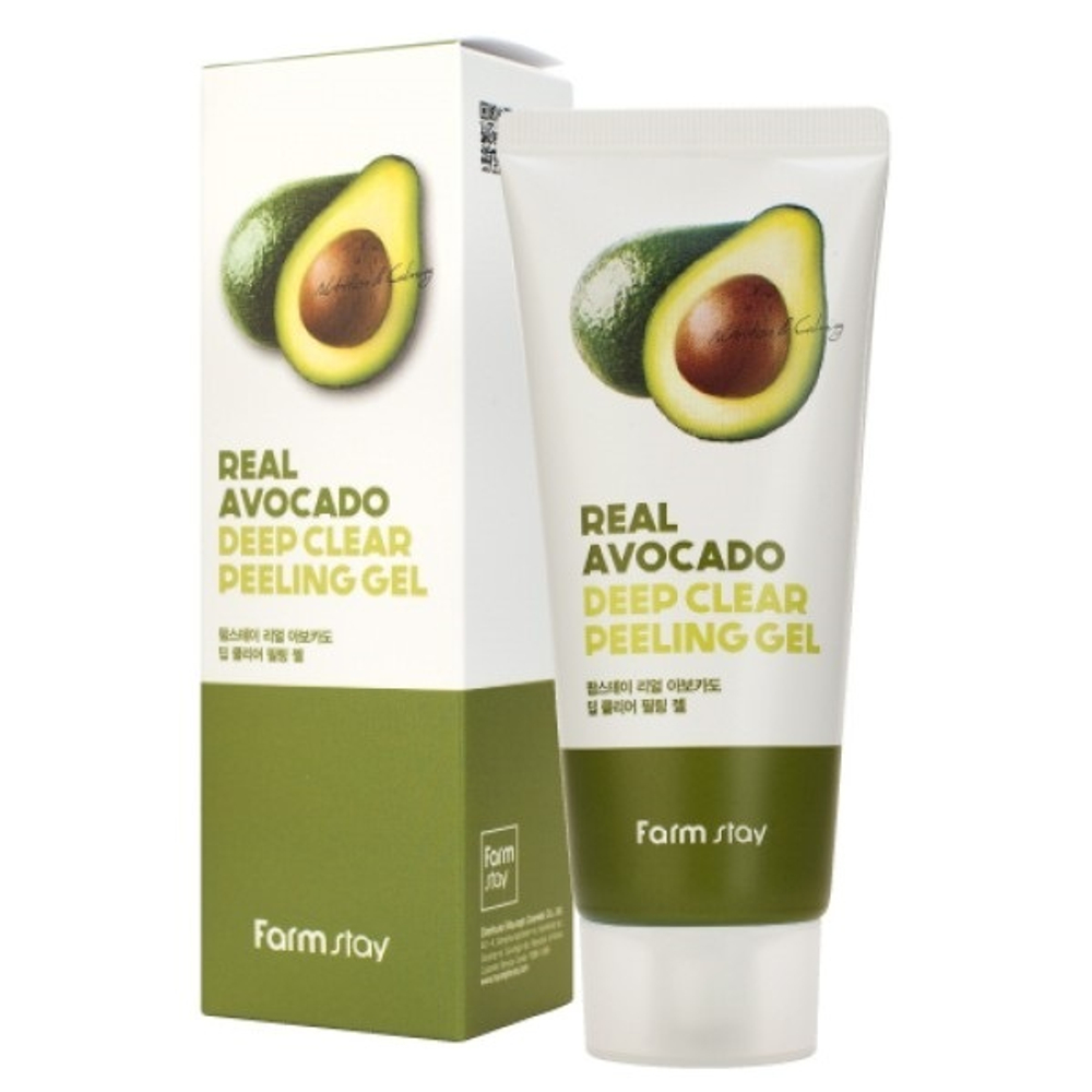 Гель отшелушивающий с экстрактом авокадо FarmStay Real Avocado Deep Clear Peeling Gel