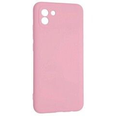 Силиконовый чехол Silicone Cover для Samsung Galaxy A03 (Нежно-розовый)