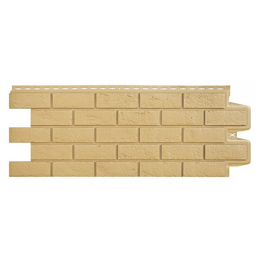 Фасадные панели (Цокольный Сайдинг) Grand Line Кирпич Состаренный CLASSIC Песочный