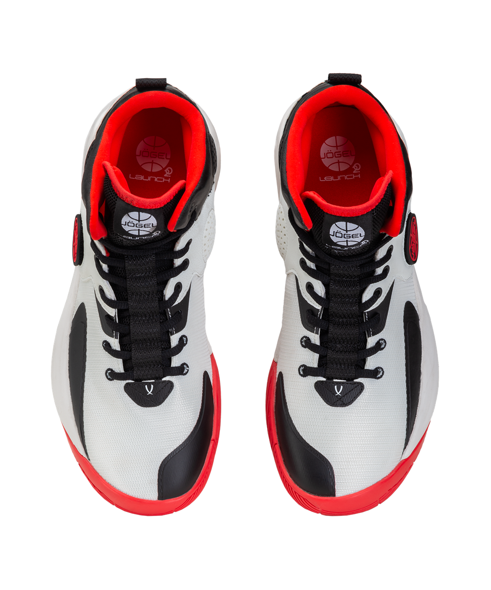 Кроссовки баскетбольные Launch MID, White/black/red