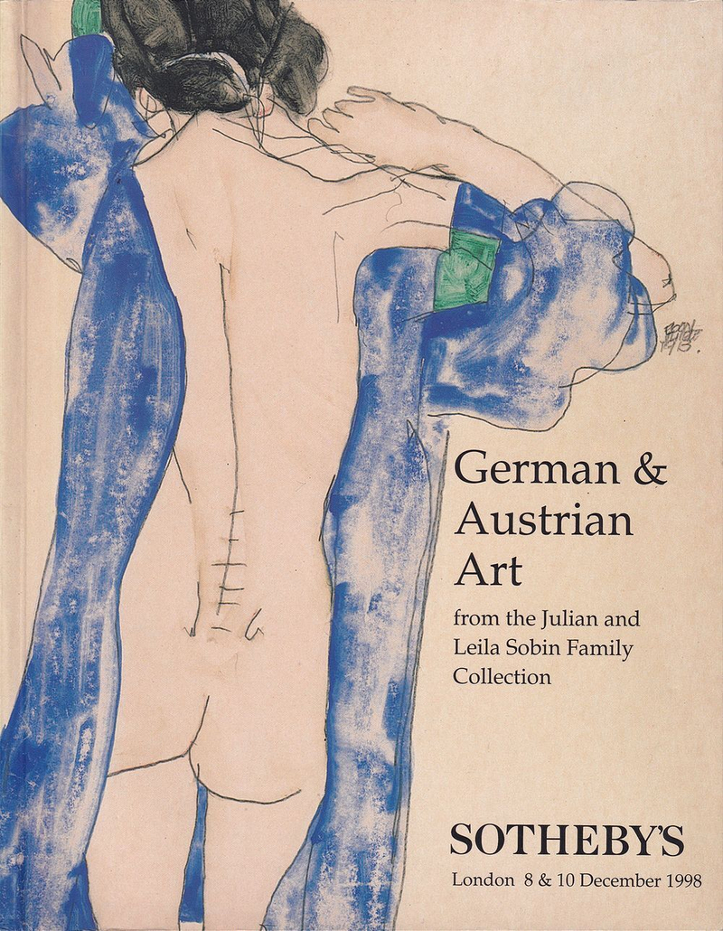 Каталог аукциона Sotheby's, Лондон, Германское и австрийское искусство из коллекции семьи Джулиана и Лейлы Собин от 8 и 10 декабря 1998 года