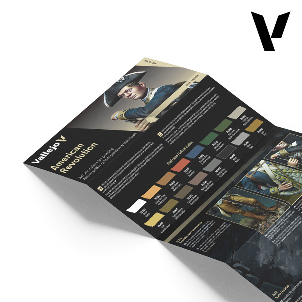 Набор красок Vallejo Model Color Set: American Revolution (16) - обновленная формула 2024