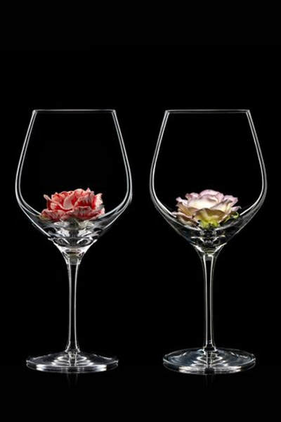 Подарочный набор из двух бокалов для красного вина "Роза и Роскошь".