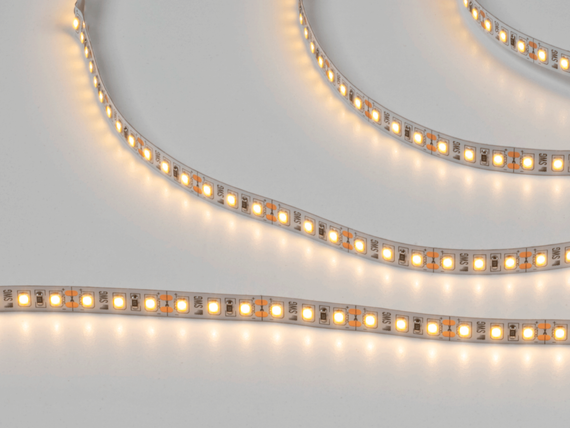 Лента светодиодная 12 Вт/м SMD2835 Открытая (IP20), теплый, 12В, 3М