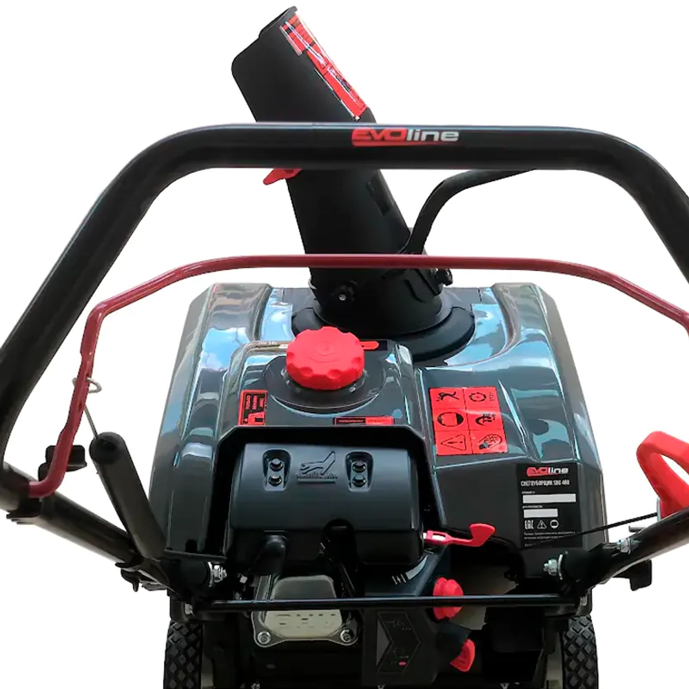 EVOline SBG 460 бензиновый снегоуборщик 2.2 л.с, ковш 46 см, выброс 10 м