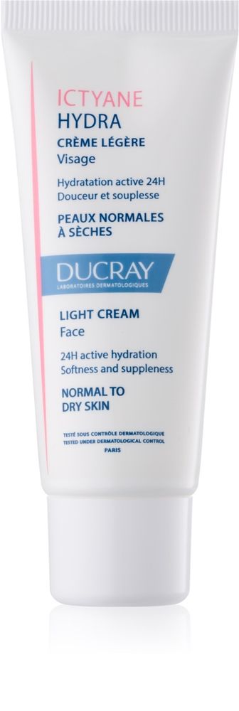 Ducray Ictyane легкий увлажняющий крем для нормальной и сухой кожи