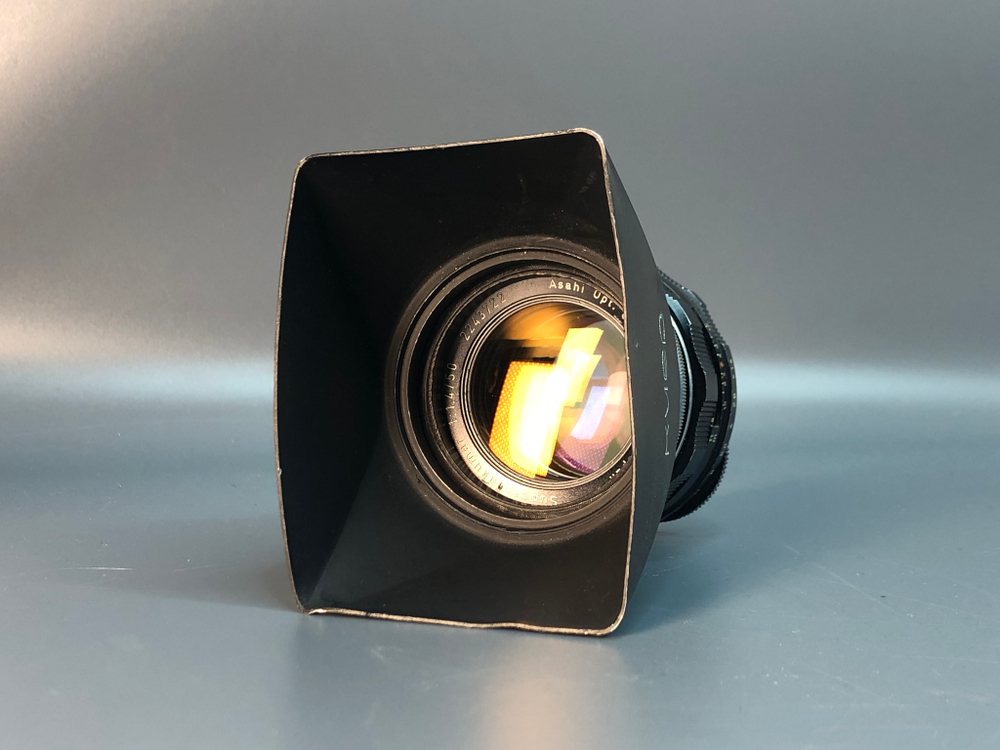 Super-Takumar 50/1.4, царапина на задней линзе