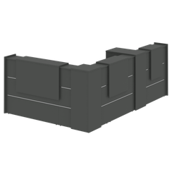 Onix Ресепшн O.R-K-30 Антрацит 2168*3151*1187