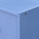 Комод, 90х30х62, Раст, с ящиками, для одежды и игрушек, синий, массив сосны, IKEA