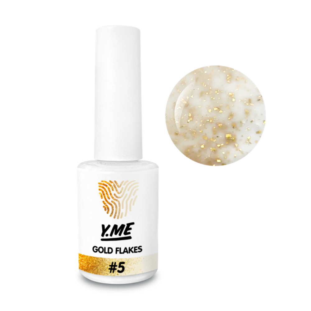 Y.me Гель-лак Gold Flakes 05