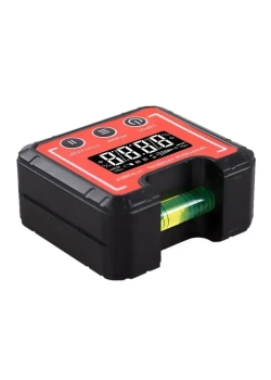 Компактный электронный уровень-угломер с магнитом 65 мм TECHNICOM TC-LA65C - 0-360, ЖК дисплей, 2 магнита, автокалибровка, автоотключение