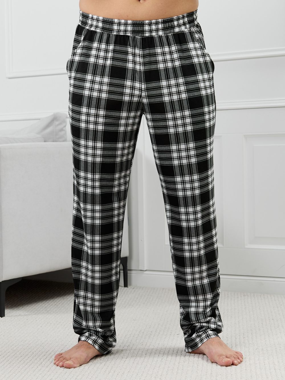 Брюки мужские Тор-1.1 Виотекс КЛЕТКА ЧЕРНАЯ