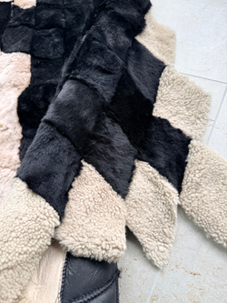 Покрывало меховое ковер из шкуры овчины