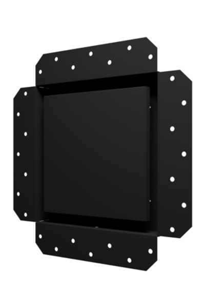 Решетка вентиляционная SGR 200х200 окраш.сталь Matt black ERA