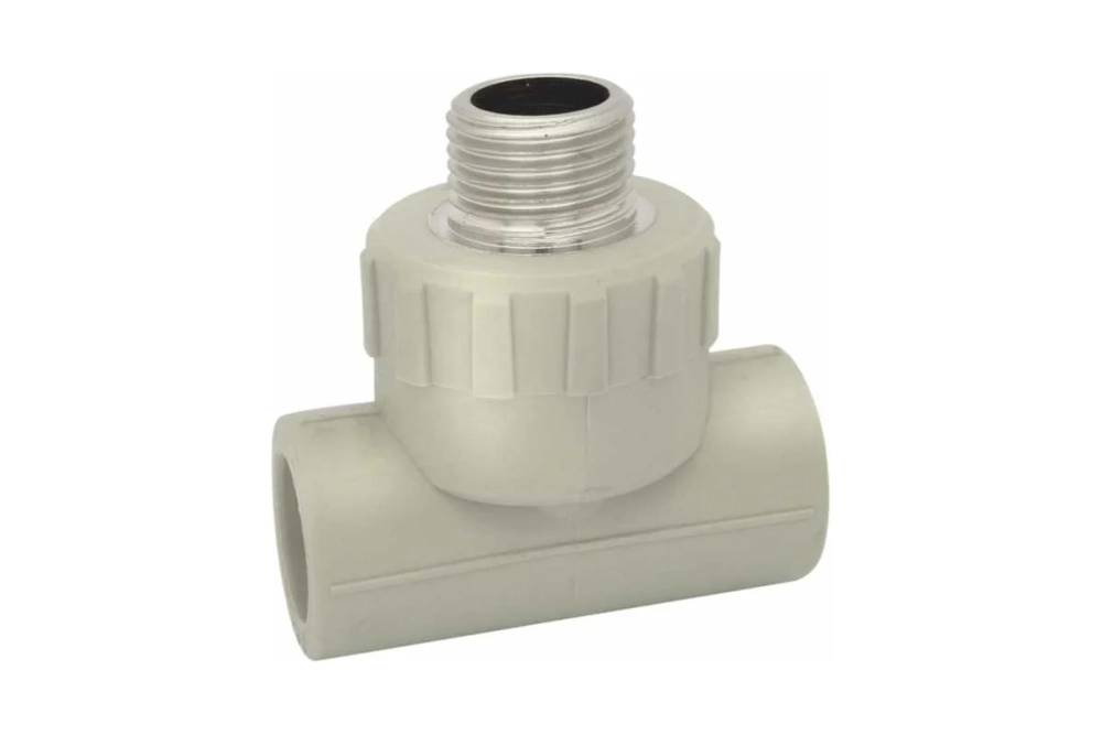 Тройник комбинированный наружная резьба, 20 мм x 3/4