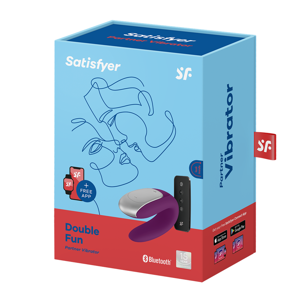 Вибратор для пар Satisfyer Double Fun (фиолетовый)