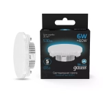 Лампа Gauss LED GX53 6W 530lm 6500K 108008306