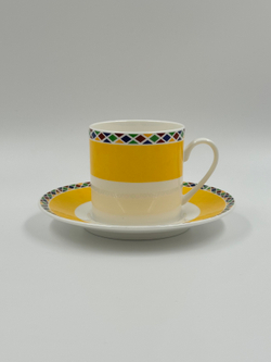Кофейная пара жёлтая Yves Saint Laurent by Yamaka