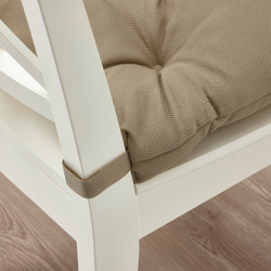 IKEA MALINDA  (ИКЕА МАЛИНДА)  -  Подушка для стула, бежевая, 40/35x38x7 см