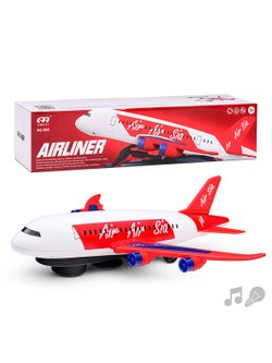 Игрушка Самолет Лайнер со звуком и светом (R06)