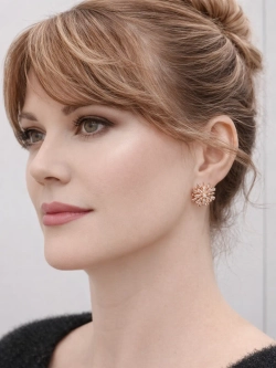 Серьги Fallon «Сияние» Gold 18K