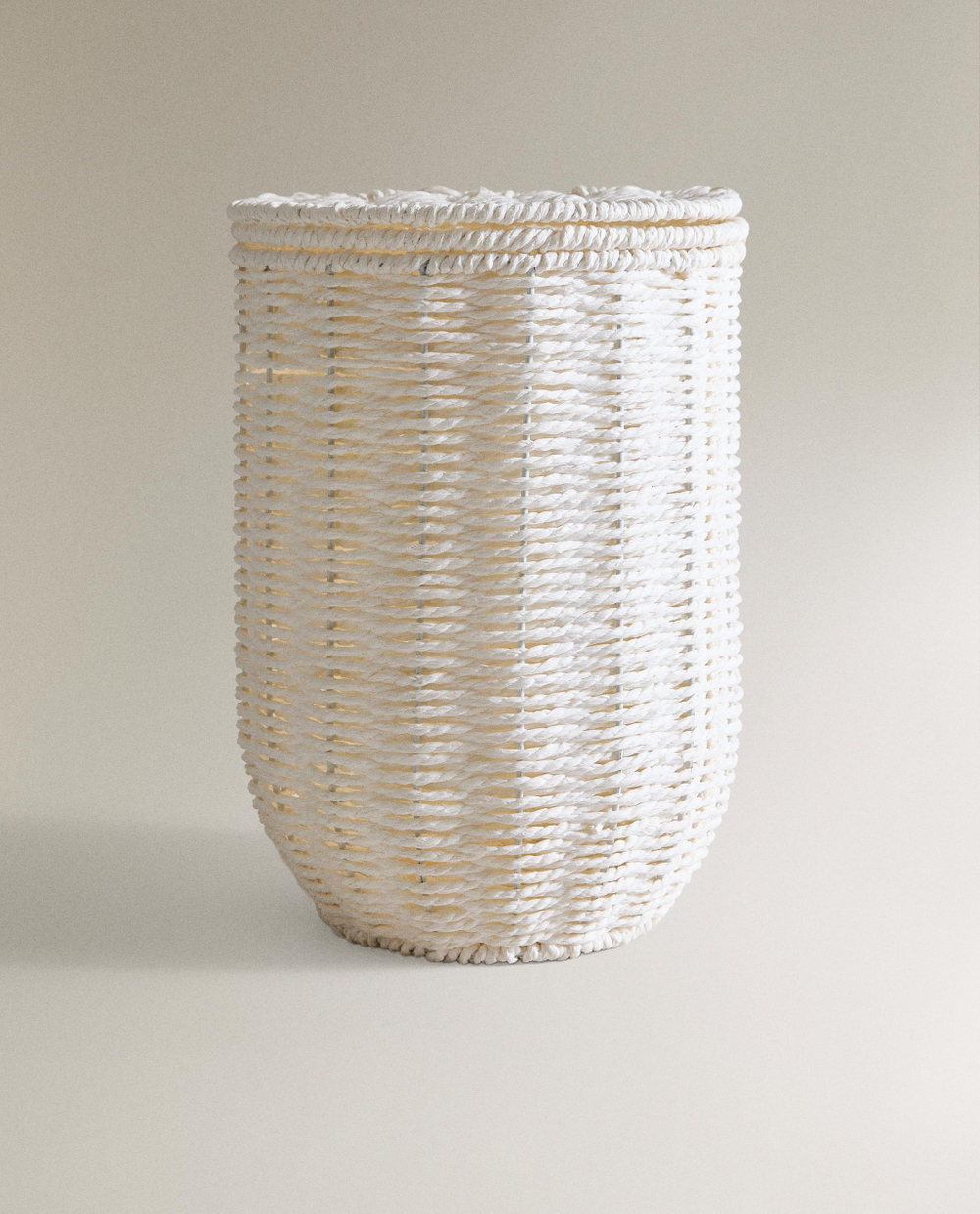 Zara Home Корзина из металла, цвет белый, 31 см