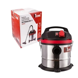 Строительный пылесос NUMBER ONE VC1500/20-1 20л, 1500Вт, 3м шланг, пылесборник.