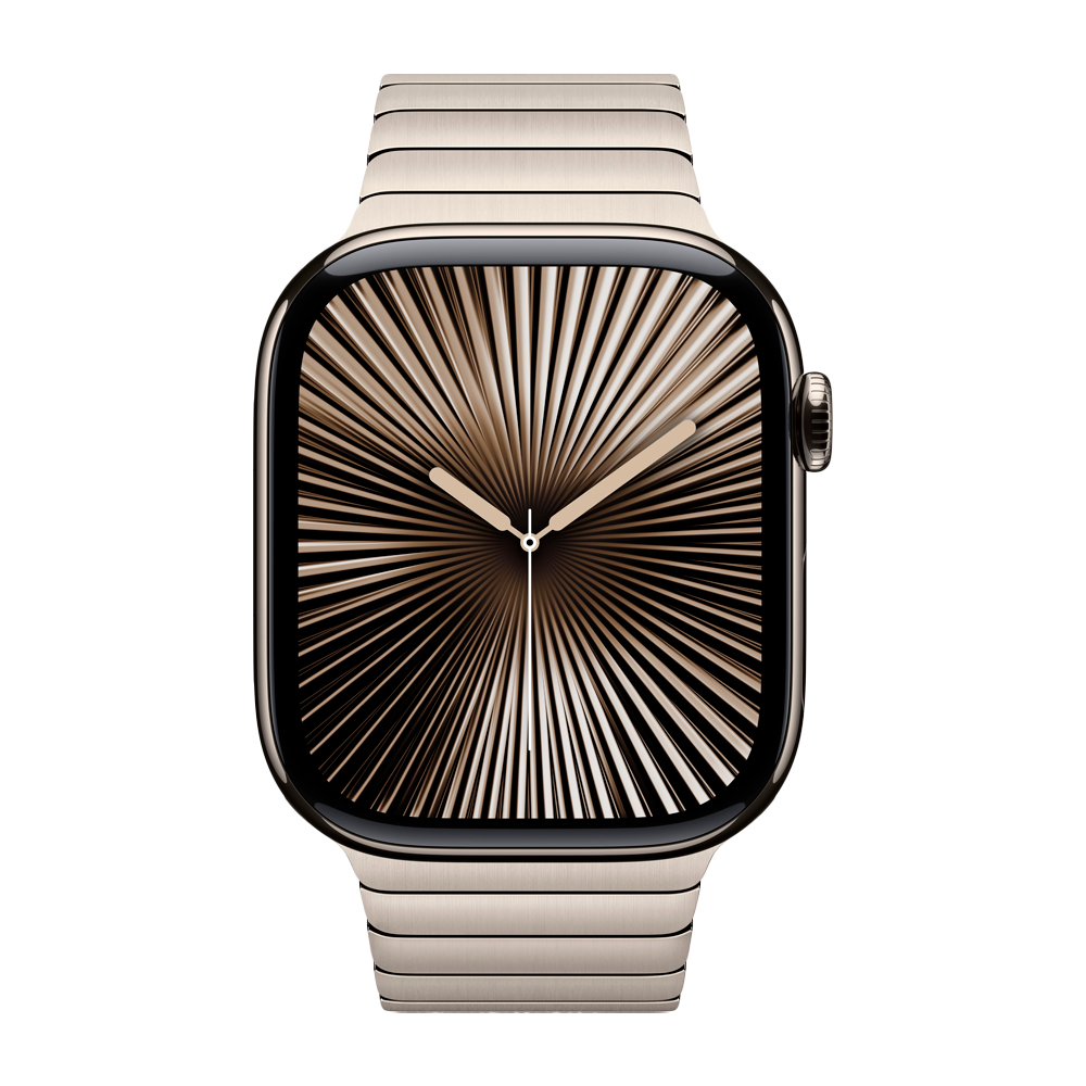 Умные часы Apple Watch Series 10 GPS + Cellular, 46mm, Natural Titanium Case with Link Bracelet, Natural