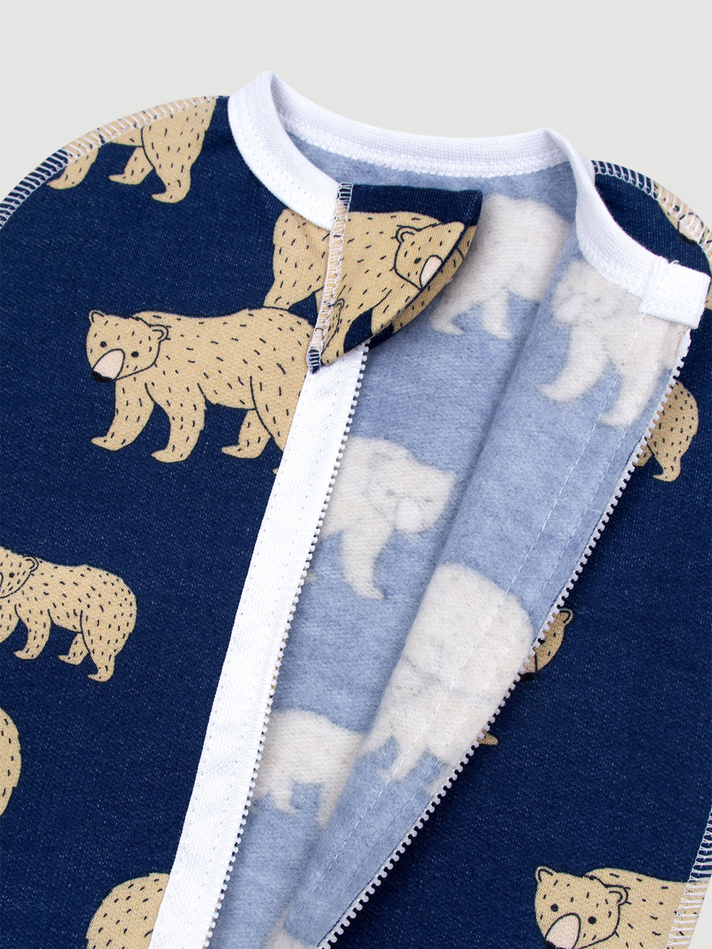 Утеплённый кокон Mjölk Бурые мишки