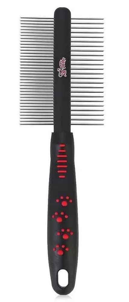 Расческа (Hello PET) с лапками двухсторонняя 148D