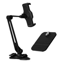 Держатель телефона Powerology Adjustable Long Arm 360° (PLARSPHBK) черный
