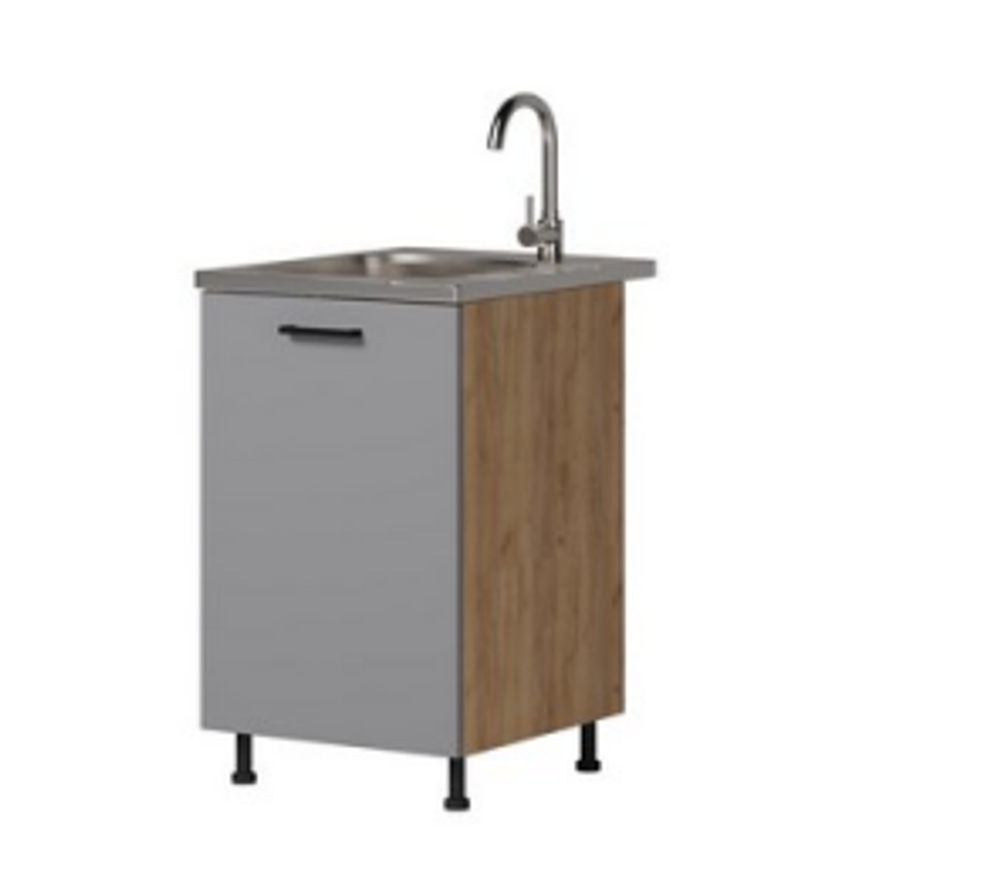 Alisa grey - Стол-мойка 500 (без столешницы)