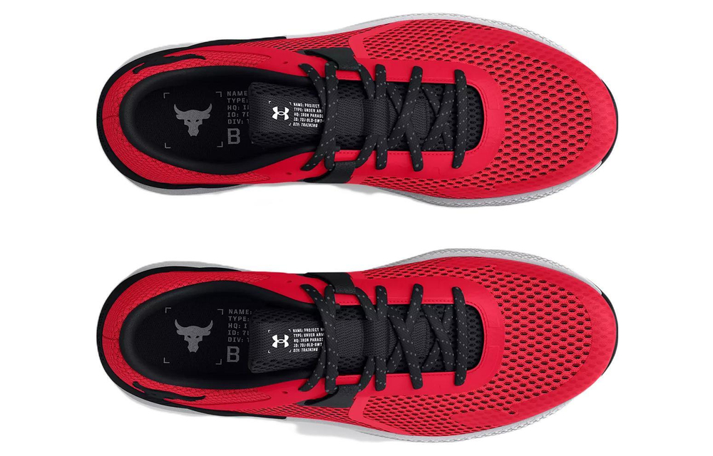 Under Armour Project Rock Bsr 2 low-cut training shoes for men and women the same style red and black