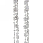 Бусы на ёлку 1,5м «Доллары» 1,2см, Серебро