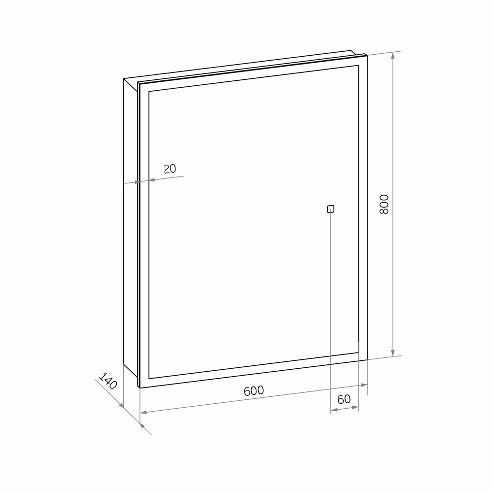 Зеркала-шкафы Reflexion Cube RF2211CB
