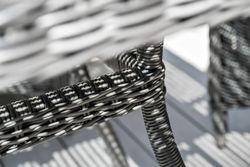 "Айриш" стол плетеный из искусственного ротанга, цвет графит