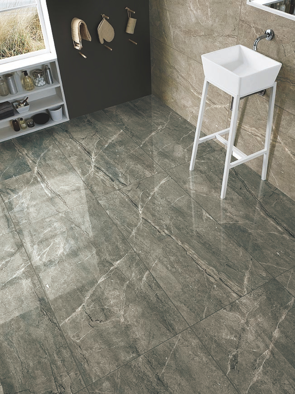 Керамический гранит глазурованный ML Breccia Marengo POL 120x60x0.55 (арт. 60-120CBP5696CM)