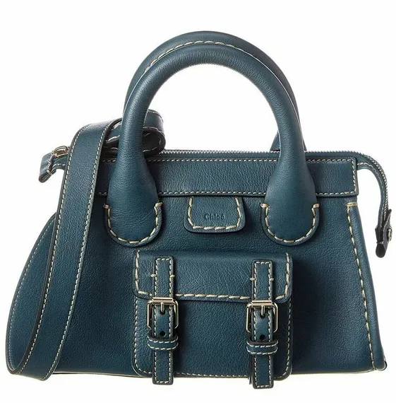Сумка Chloé Edith Small бирюзовый