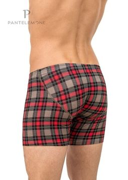 Трусы мужские боксеры Pantelemone PMHL-1257, клетка красная