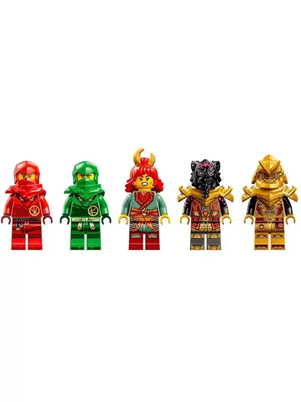 Конструктор Ниндзя Лавовый дракон трансформер 489 деталей