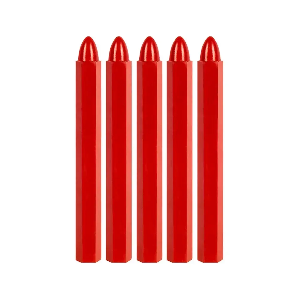 Мелки маркировочные КОБАЛЬТ восковые. красные.120 мм. 6 ШТ.