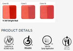V-387 Вельвет Bright Red