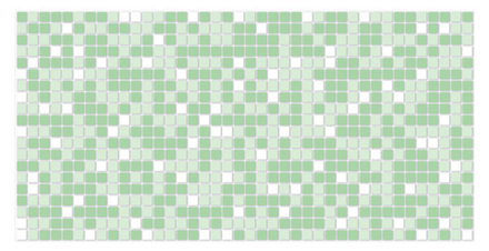 Листовая панель ПВХ Мозаика, Микс зеленый